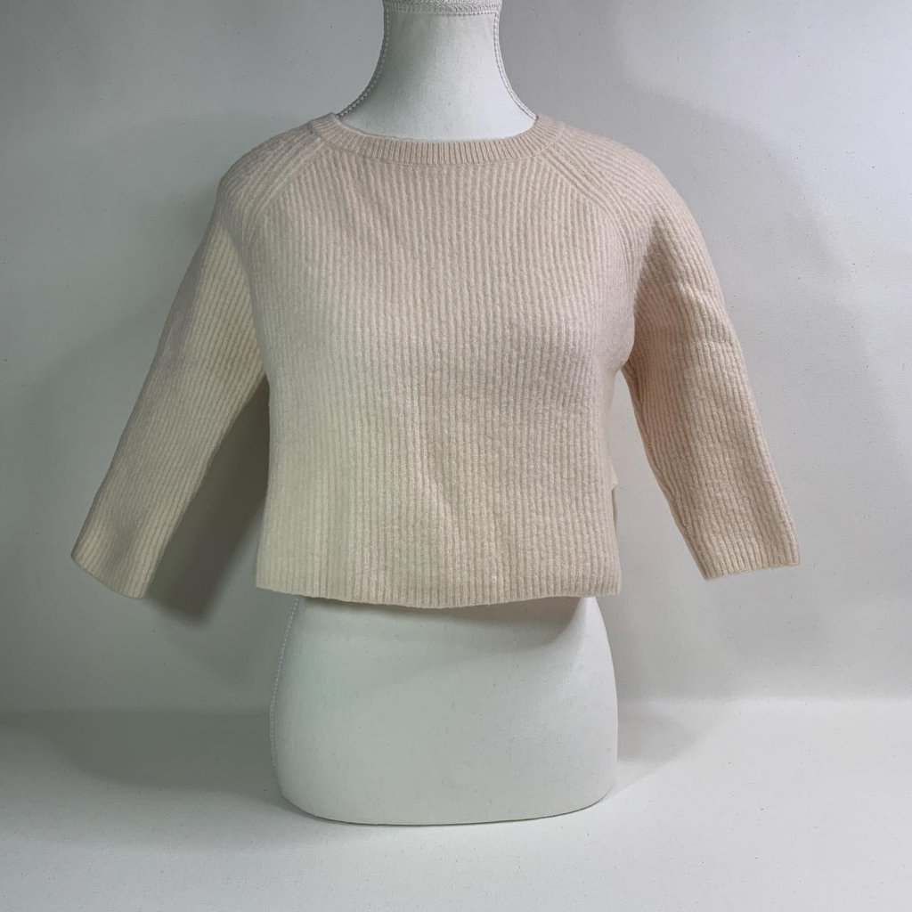 Maxmara Weekend Cream Sweater Is Crafted From 100 Cashmere